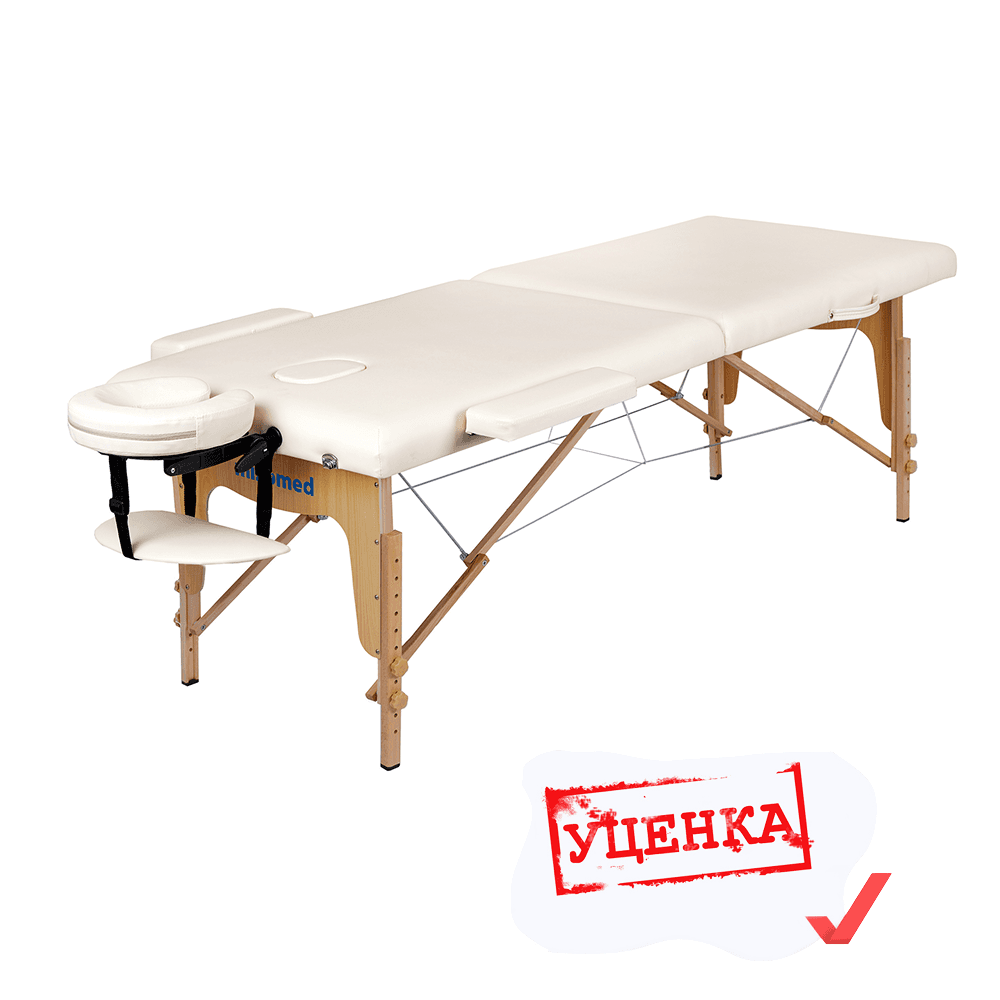 УЦЕНКА. Массажный складной стол Mizomed Standart 2, крем