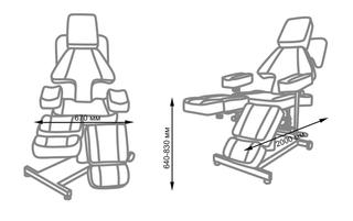 Кресло для тату салона Таурус