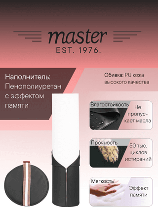 Валик для массажа круглый Master MB01 черный