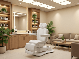 Стол массажный электрический Mizomed Morley с электроприводом, 4 мотора, белый