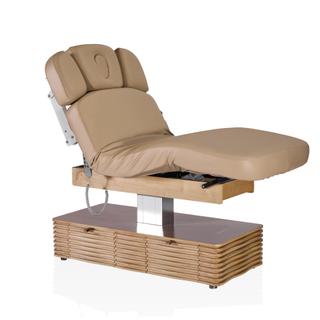 Электрический стационарный массажный стол Mizomed NESS-C Salon-Oak c электроприводом мокко бежевый