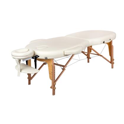Стол массажный медицинский Mizomed Premium Oval 2, крем