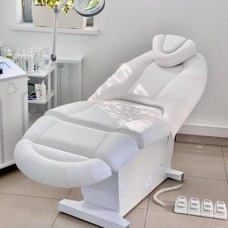 Электрическое косметологическое кресло "Прайм" с РУ, 1 мотор, Бежевый, Пульт