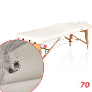 УЦЕНКА. Массажный стол складной Mizomed Premium Pro 2 XL (80см) кремовый
