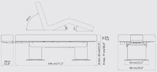 Кушетка массажная MILANO