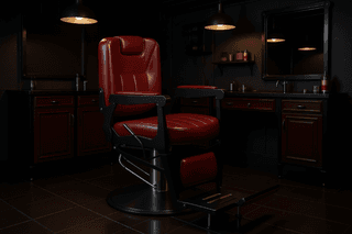 Кресло для барбершопа A180 CABALLERO портвейн