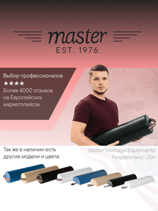Валик для массажа круглый Master MB01 черный