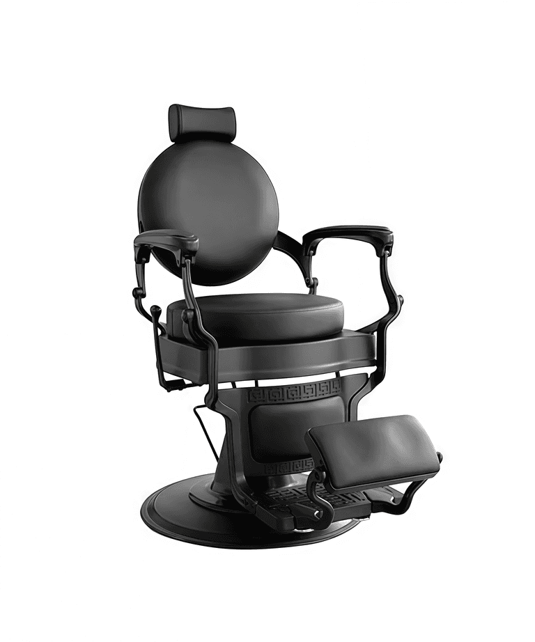 Кресло для барбершопа VIP03 SHOR BLACK BLACK