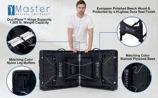 Массажный стол складной Master Monaco Airwave, с воздушным массажем, черный