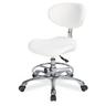 Стул мастера Mizomed MZ 1026DB2 на колесиках, со спинкой, белый