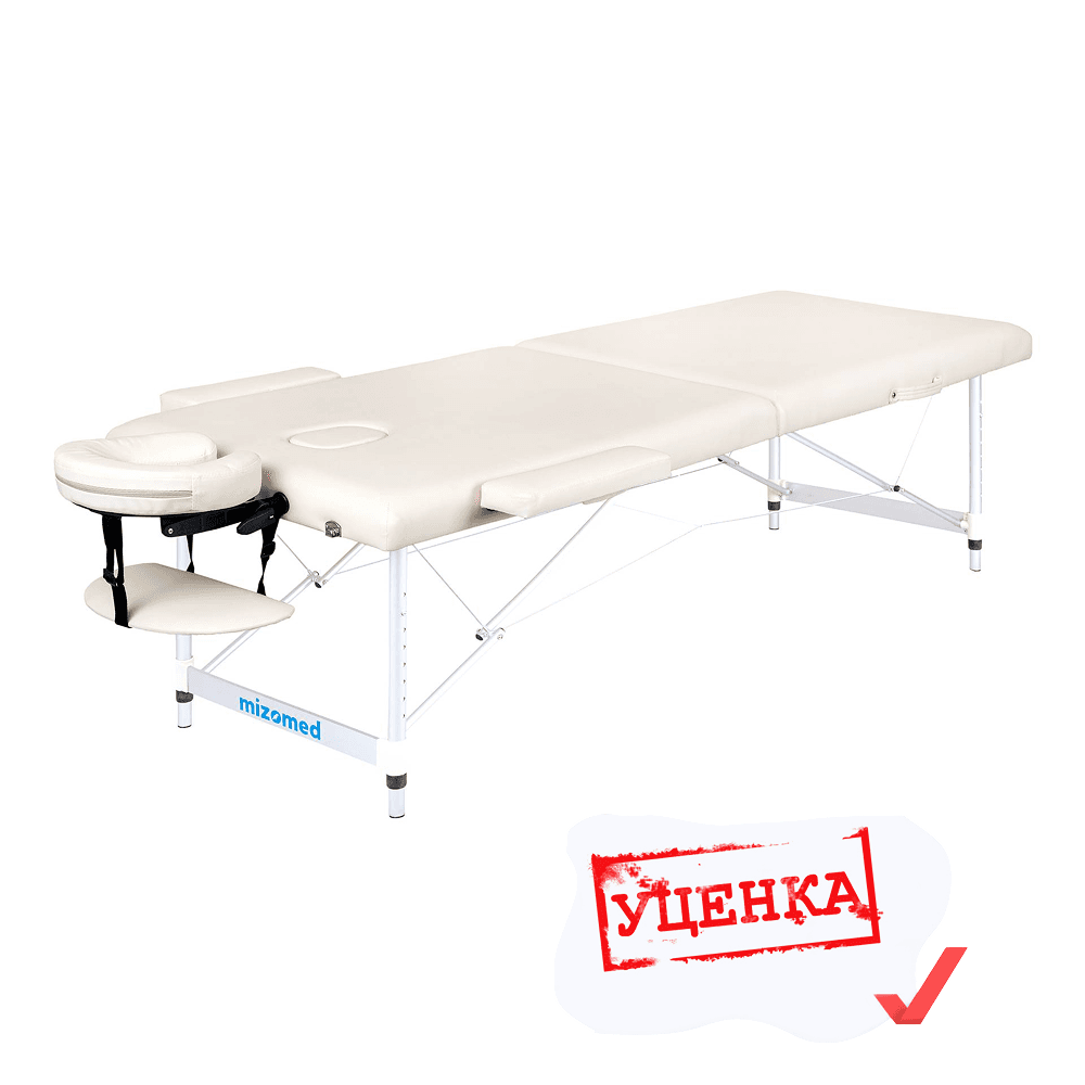 УЦЕНКА, Массажный складной стол Mizomed Standart AL 2, крем