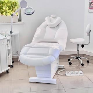 Электрическое косметологическое кресло "Прайм" с РУ, 1 мотор, Бежевый, Пульт