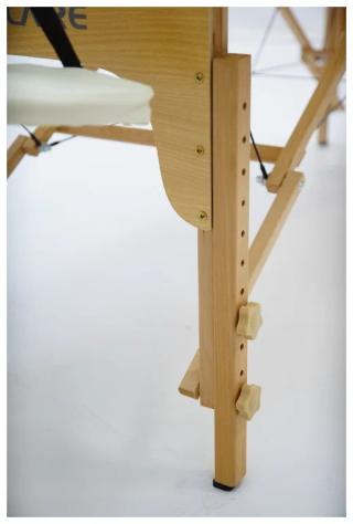 Массажный стол складной MET Comfort PRO 02, 2-х секционный, бук, кремовый