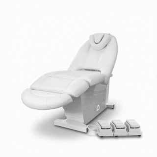 Электрическое косметологическое кресло "Прайм" с РУ, 1 мотор, Бежевый, Пульт