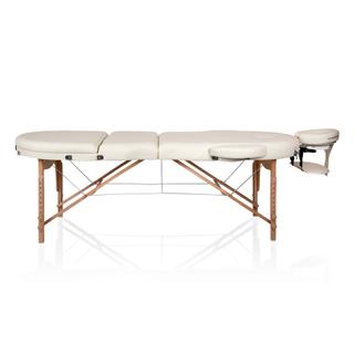Стол массажный медицинский Mizomed Premium Oval 3, крем
