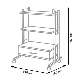 Столик косметолога ТРИО