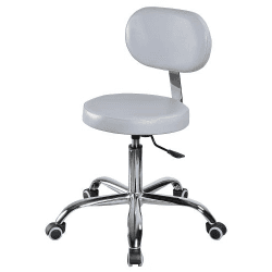 Стул мастера со спинкой ХРОМ CH3 Бежевый польский