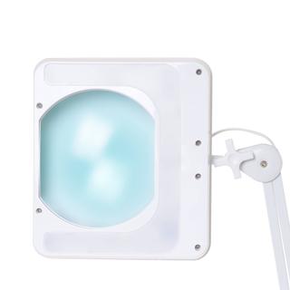 Лампа лупа Med-Mos 9002LED (9008LED-D-189) бестеневая, на штативе (FS2), с РУ, П-образная, на 84 светодиода