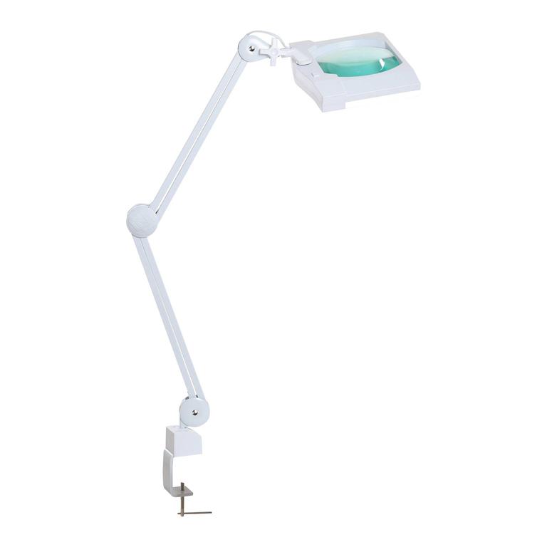 Лампа лупа Med-Mos 9002LED (9002LED-D) бестеневая, на штативе (FS2), с РУ, П-образная, увеличенная площадь обзора