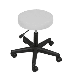 Стул мастера ПРИЗМА ЭКО, на колесиках, без спинки, слоновая кость