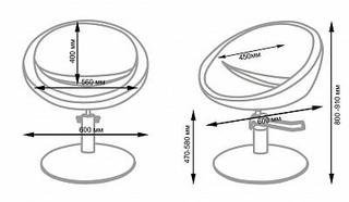 Кресло парикмахерское ЭММА гидравлика
