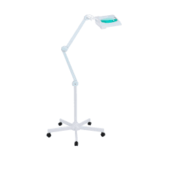 Лампа лупа Med-Mos 9002LED (9002LED-D) бестеневая, на штативе (FS2), с РУ, П-образная, увеличенная площадь обзора