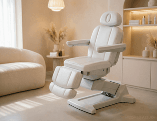 Косметологическое кресло Mizomed Azzura с электроприводом, 4 мотора белый