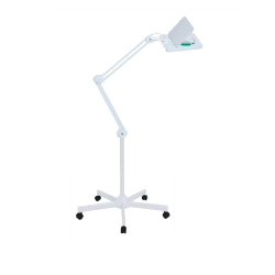 Лампа лупа Med-Mos 9002LED (9008LED-D-127) бестеневая, на штативе (FS2), с РУ, регулировкой яркости и настройкой угла