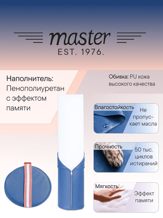 Валик для массажа круглый Master MB01 синий