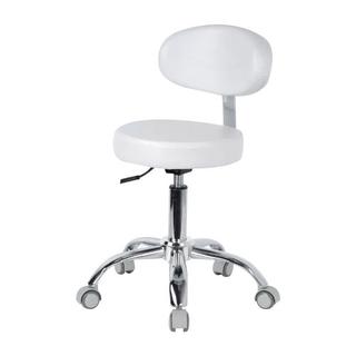 Стул мастера K23T на колесиках, со спинкой Белый