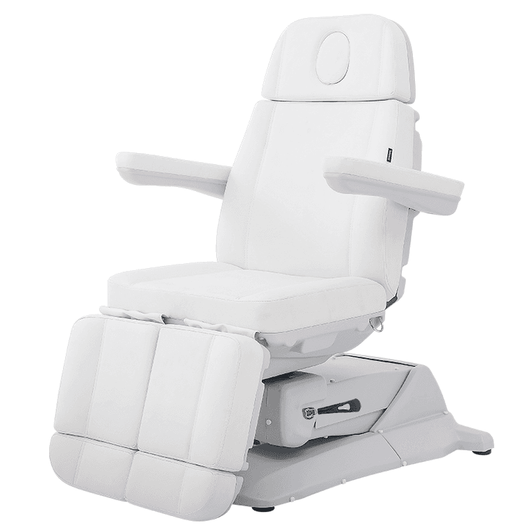Педикюрное кресло SilverFox MZ 16033 с электроприводом, 3  мотора, Белый