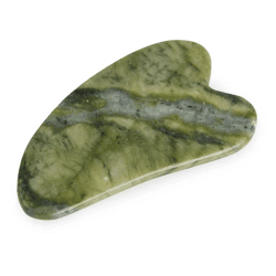 Скребок гуаша для лица из натурального нефрита зеленый Mizomed Jade Essence