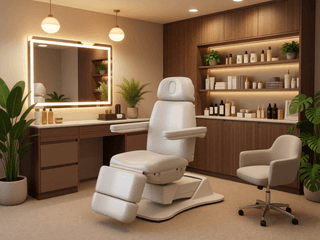 Стол массажный электрический Mizomed Taylor с электроприводом, 4 мотора, белый