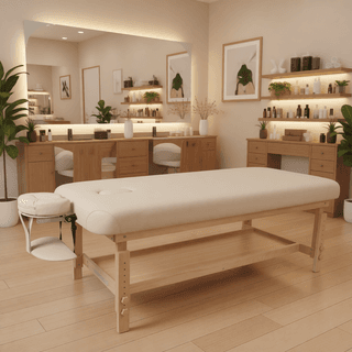 Массажный стационарный стол Mizomed Stationary Pro 1, бежевый