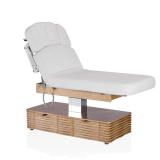 Электрический стационарный массажный стол NESS-C Salon-Oak c электроприводом белый