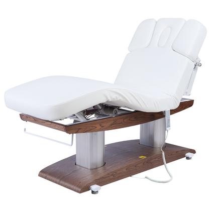 Массажный стационарный стол Mizomed MZ 2259H, с подогревом, белый/коричневый
