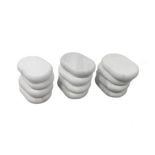 Набор массажных камней для стоун терапии из мрамора Mizomed HML12 (7,5х5,5x1,5 cм, 12 шт.)