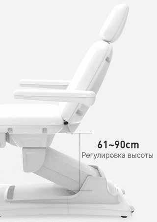 Стол массажный электрический Mizomed Sonora 210 с электроприводом, 1 мотор, белый