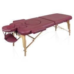 Стол массажный медицинский Mizomed Premium DUO, бургунди