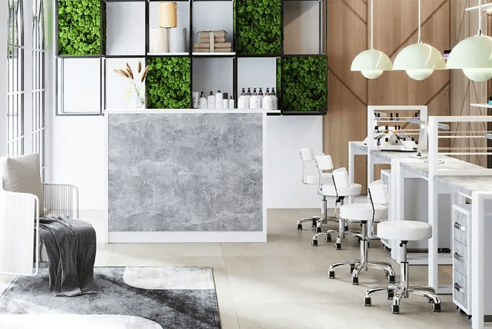 Из чего состоит зона ресепшн в салоне красоты