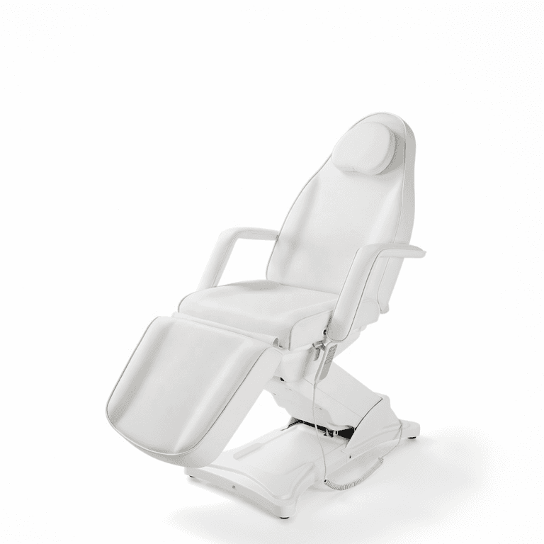 Косметологическое кресло электрическое 3 мотора Med-Mos ММКК-3 КО176DP-00 с РУ, Белый