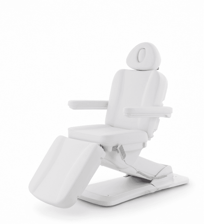 Косметологическое кресло электрическое 4 мотора Med-Mos ММКК-4 (KO-185DP) с РУ, Белый