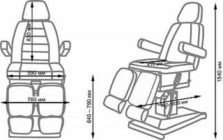 Педикюрное кресло СИРИУС-07, гидравлика