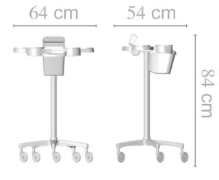 Тележка парикмахерская SERVICE PLUS - STANDARD WHEELS