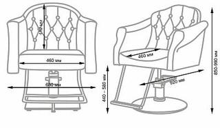 Парикмахерское кресло МД-832