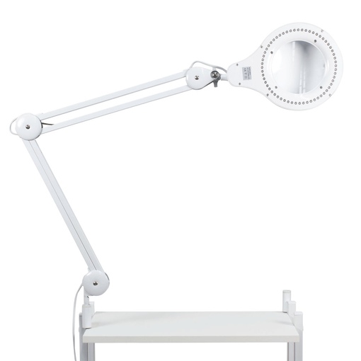 Навигация для фото Диодная лампа косметологическая с увеличением, на ступице с кронштейном, регулируемая