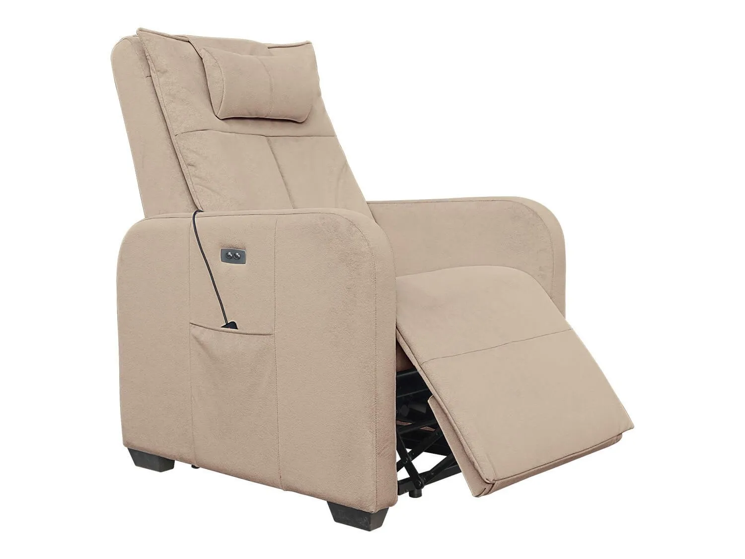 Массажное кресло реклайнер с подъемом FUJIMO LIFT CHAIR F3005 FLFL Ваниль (Sakura 4) - 3 