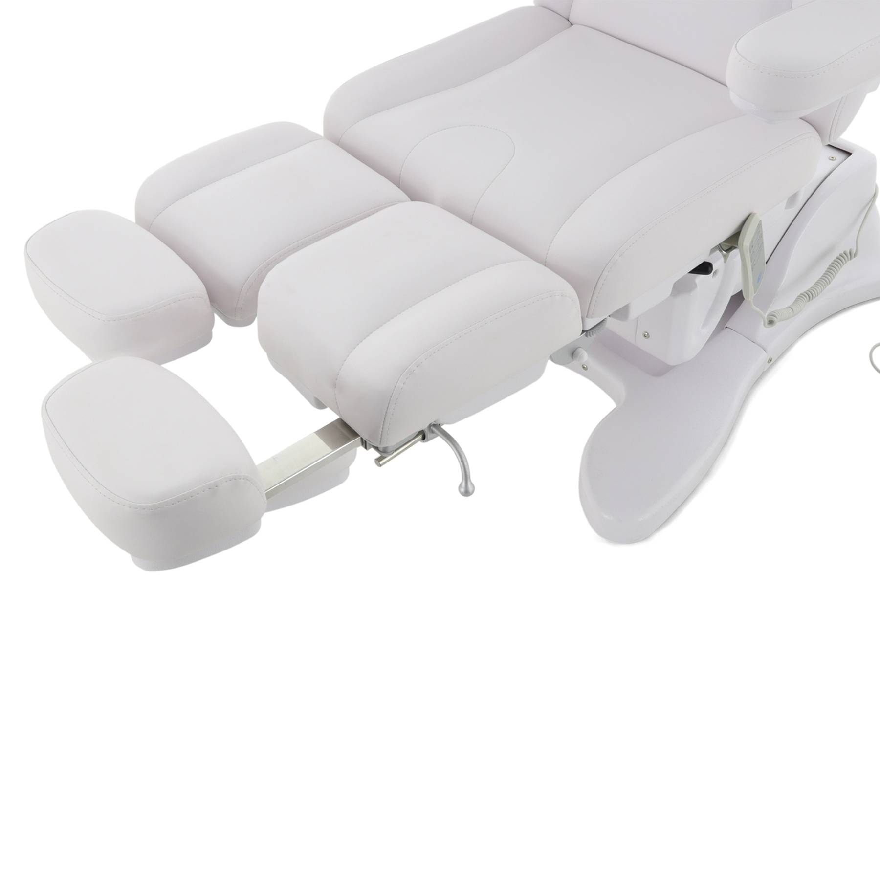 Педикюрное кресло электрическое 3 мотора Med-Mos ММКП-3 КО-196DP-00 с РУ БЕЛЫЙ с ножными педалями - 24 