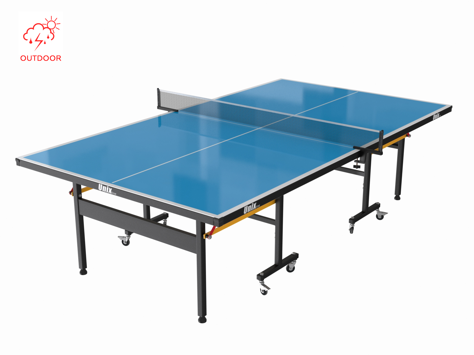Всепогодный теннисный стол UNIX Line outdoor 6mm (blue) - 2 