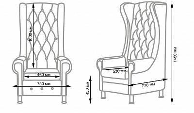 Комплект педикюрное кресло ТРОН с подиумом - 9 